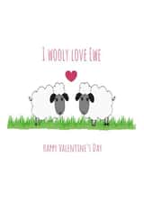 ewe wooly Valentines Day Card 12294 created by Missycards