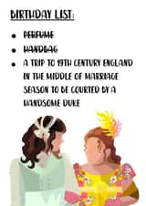 Bridgerton Eloise Birthday Card 21197 created by Amy Farrar