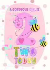 2 second Birthday Card 18823 created by Little Cat Creates
