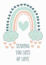 Sending a hug Lots of love Send A Smile Card 20171 created by Shereen M Designs
