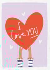 heart love Valentines Day Card 20644 created by Little Mono