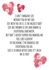 I love you Romantic Valentines Day Card 19441 created by Ami Webster