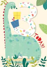 dinosaur 3 Birthday Card 19193 created by cory reid