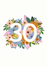 30 30th Birthday Card 16387 created by Lomond Paper Co.