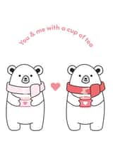 bear you and me Valentines Day Card 21285 created by ikldesign