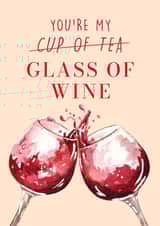 wine cheers Valentines Day Card 47036 created by Maria Amaya