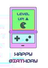 level up gameboy Birthday Card 14864 created by Cat B Designs