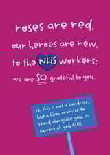 NHS thank you card. created by Milport Studios