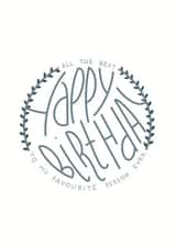 best all the best Birthday Card 46909 created by Aleksandra Piwowarska