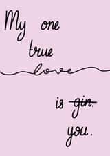 Gin Love Valentines Day Card 36275 created by DawnOfTheDom