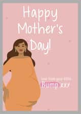 bump pregnant Mothers Day Card 15723 created by InclusiviTwee