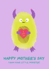 little monster Mothers Day Card 44776 created by Get The Party Crafted