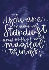 stardust stars Love & Friendship Card 20080 created by Megan Dawson