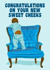 sweet cheeks New Baby Card 20264 created by @squiggleinthecity