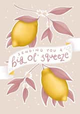 Lemon Squeeze Thinking of You Card created by Little Eden Studio
