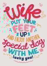 Wife put Anniversary Card 20239 created by Dan McFadden