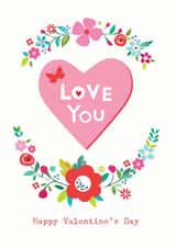 Love you Valentines Day Card 6094 created by YTR Studios (Yasmin Tara)