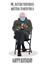 Bernie Sanders birthday card created by Daniella Illustrates 