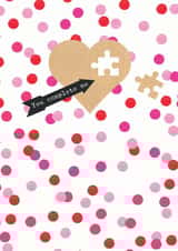 Puzzel Piece Valentines Day Card 6096 created by YTR Studios (Yasmin Tara)