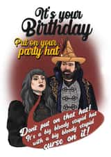 witch vampire Birthday Card 11313 created by Happy Rose