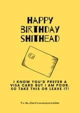 rude funny Birthday Card 21294 created by Polly Amelia