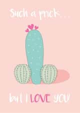 prick love Valentines Day Card 47067 created by Victoria Cowley