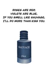 Dior Sauvage Valentines Day Card 21401 created by Lizzie Mccormac