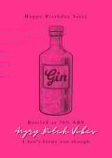 Gin drinks Birthday Card 21295 created by Polly Amelia
