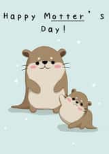 pun otter Mothers Day Card 46738 created by Cheeky Peeky