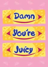 Cheeky Valentines/Anniversary 90s themes nostalgia card created by Squiggle Scribble