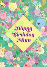 hearts floral Birthday Card 14353 created by Dottie Mottie