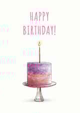 cake candle Birthday Card 23375 created by Catherine Flynn