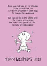 milk puke Mothers Day Card 46081 created by Dionne Turnbull