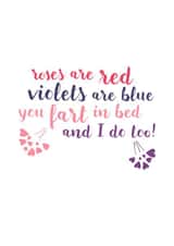 Farty Poem Anniversary & Valentine's Day Card created by Sassy Sarah