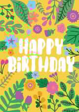 Pretty Birthday Card - Flowers - Colourful created by Xoxo Designs by Ruth