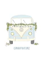 Congratulations on your wedding vw camper created by Rachel Millson-Hill