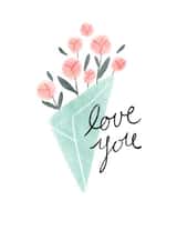 Bouquet of Flowers Love Card created by Anne Berry