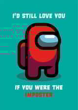 AMONGUS AMONG Valentines Day Card 42694 created by Alice Johnson Designs