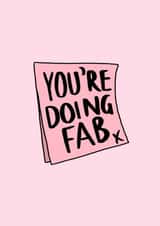 You’re doing fab created by Molly Cards UK