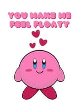 Cute Kirby Valentines Day Card 20500 created by Sorsha draws things