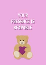 Bear Love Valentines Day Card 44752 created by LoveNStuff