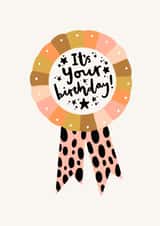 birthday badge it's Birthday Card 21440 created by Printed Picnic