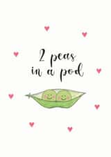 peas in a pod Valentines Day Card 21458 created by Beloved Creations