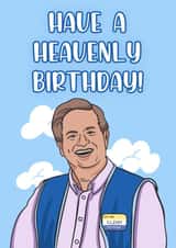 Glenn Superstore heavenly birthday card created by Ilan Asher