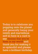 heartfelt birthday Birthday Card 21370 created by The Right Lines