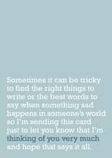 heartfelt thinking Thinking of you Card 21374 created by The Right Lines