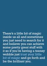 Inspirational Support Good Luck Card 21377 created by The Right Lines