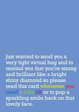 Thinking Of You Card : When You Need a Little Lift - a gorgeous colourful card created by The Right Lines