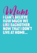 mum cant Mothers Day Card 8245 created by Filthy Sentiments