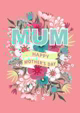 Pretty Mother's Day Card - Flowers created by Dalia Clark Design